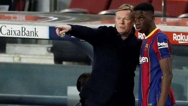 体育资讯-科曼：提拔小将不看年龄 莫里巴：梅西让我上去进球